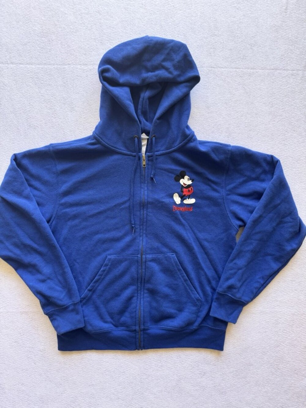 Vintage Disneyland Mickey Mouse Zip Hoodie Blue Y2K